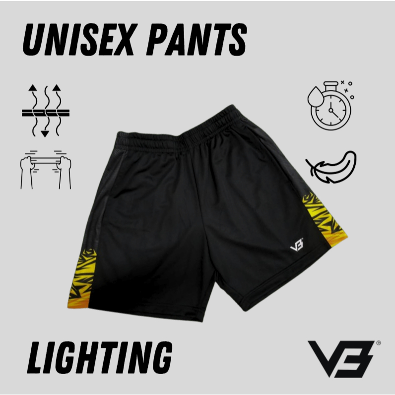 Shorts Seluar Lighting Series V3 Sports Fast Dry Light Weight Two Pockets Unisex Shorts ready Ship Malaysia ship esok