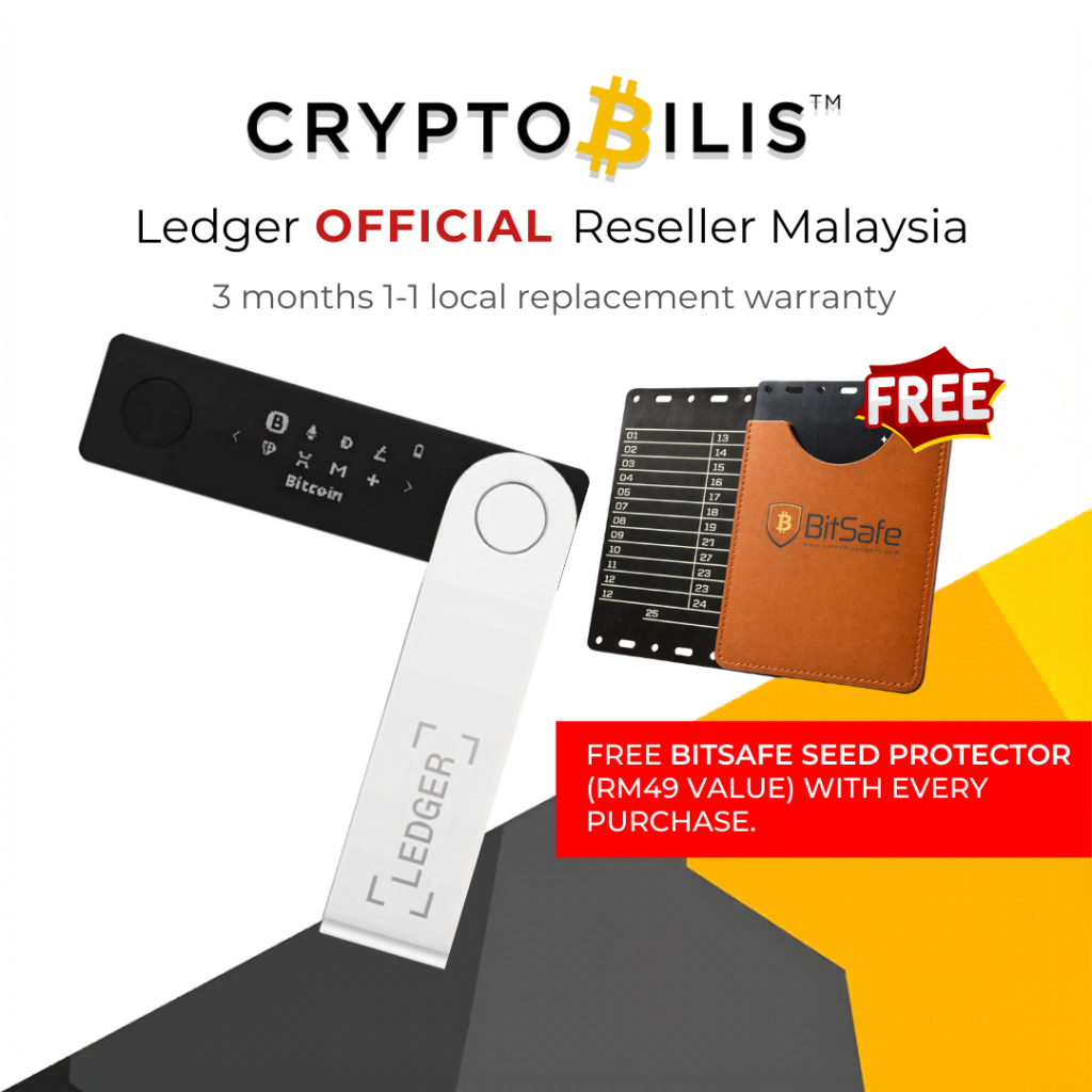 Ledger Nano X - Authorized Reseller (CryptoBilis) Bitcoin, NFT & Cryptocurrency Hardware Wallet