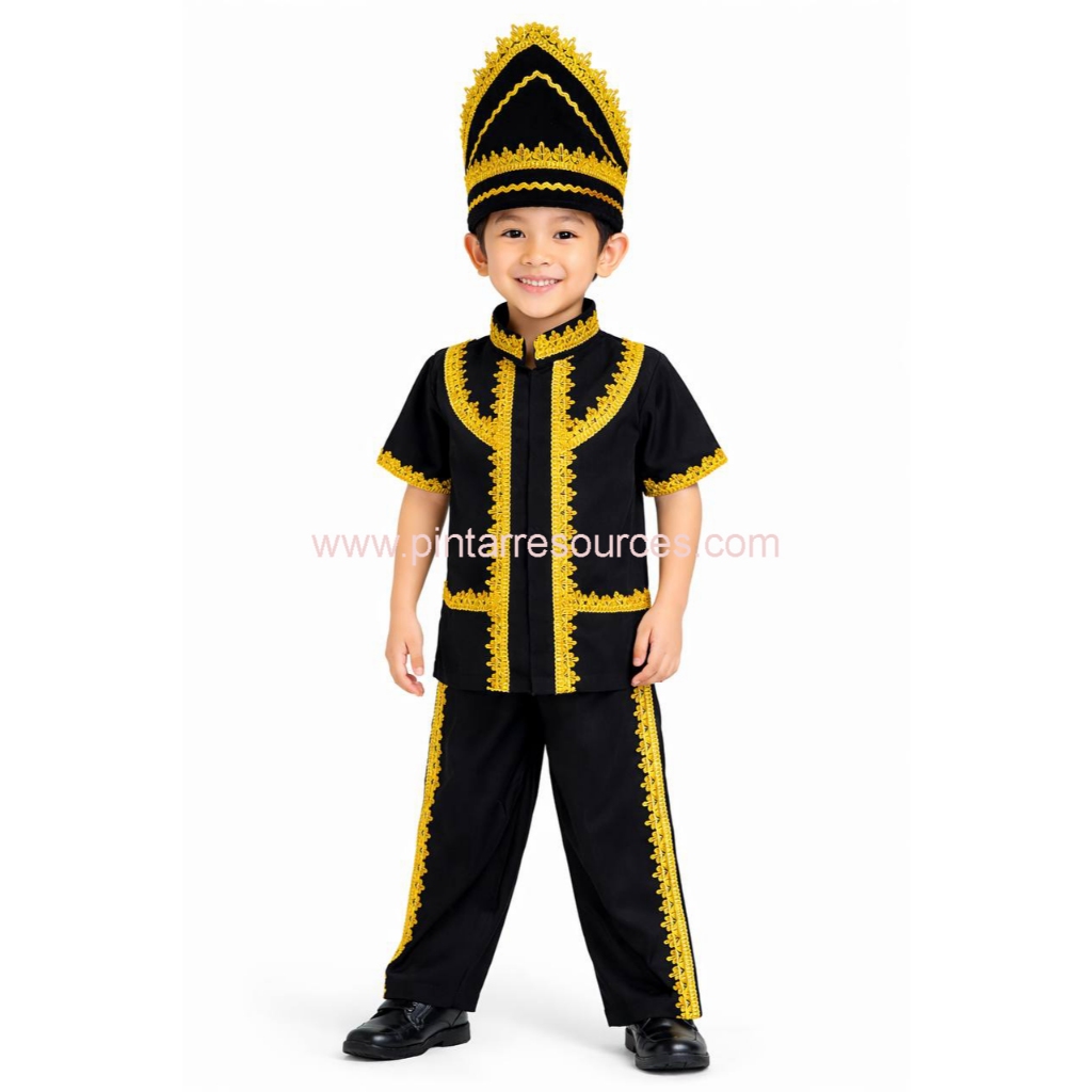 READY STOCK Sabah Kadazan Dusun Boy Costume Pakaian Tradisional Etnik Suku Kaum Bumiputra Lelaki Sabah Sabahan Outfit