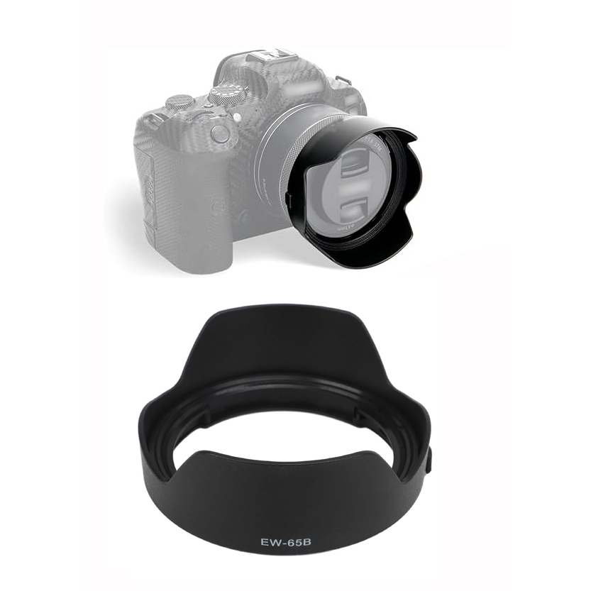 Lens Hood EW-65B Flower-Shape Sun Shade for RF 24mm F1.8 Macro IS STM EF 24mm f/2.8 IS USM EF 28mm f/2.8 IS USM Lens