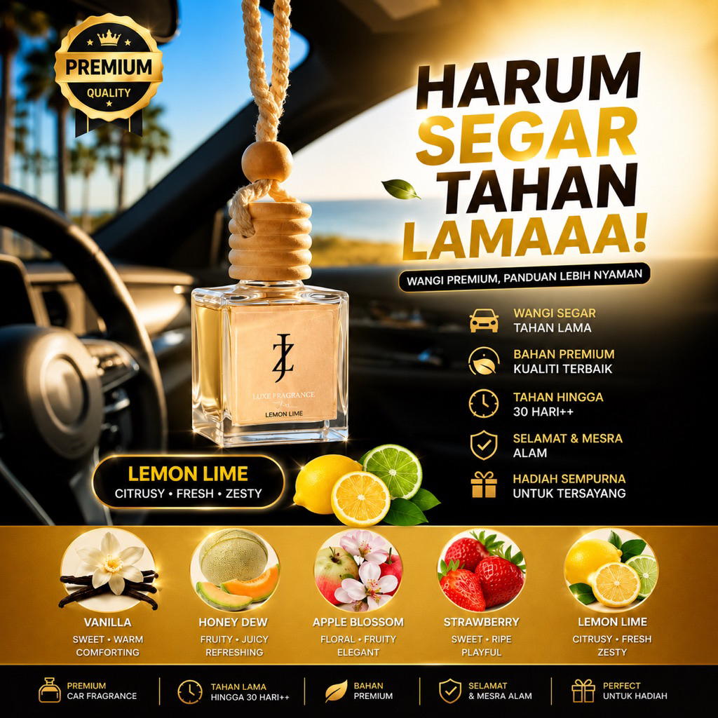 Jiez Car Freshener Bundle Pack - Multi-Scent Edisi Khas Kereta