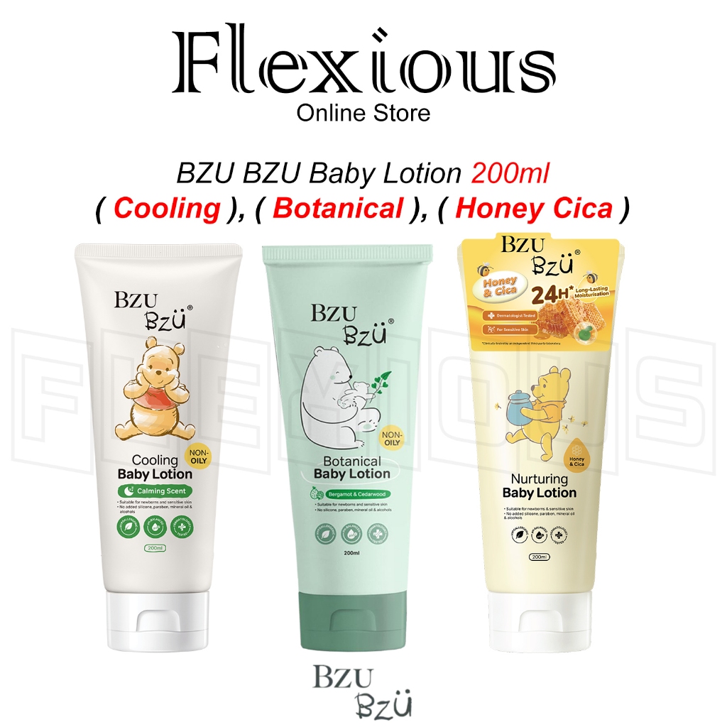 *BZU BZU* Baby Lotion 200ml ( Cooling ), ( Botanical ), ( Honey Cica )