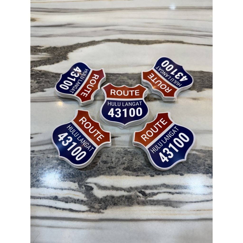 sticker route hulu langat