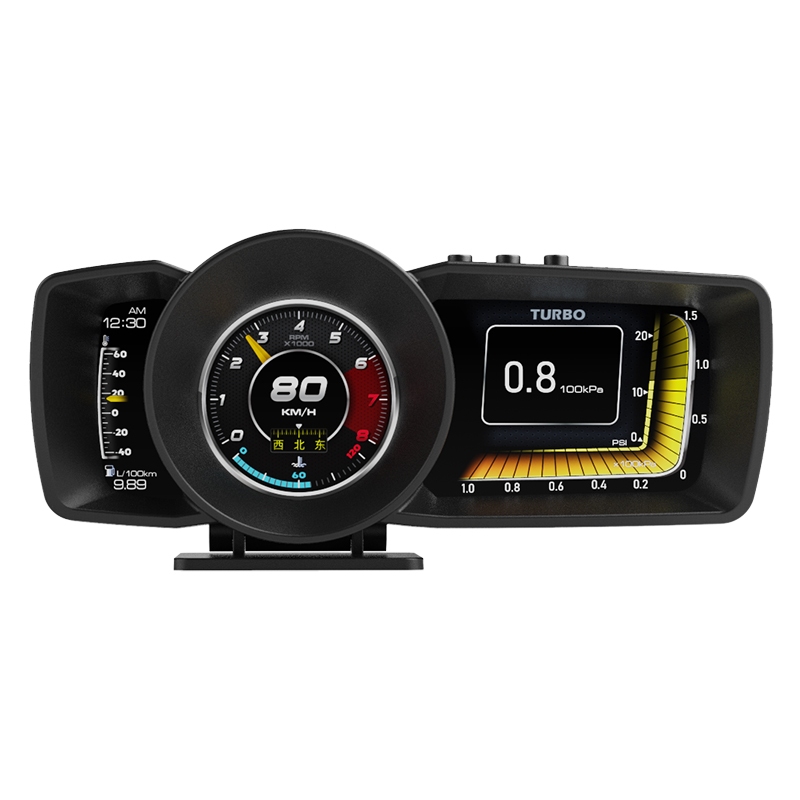 A600 OBD2 Meter Gauge Meter Car GPS Alarm Speed Head-Up LCD display Water temp RPM Turbo Boost HUD engine status