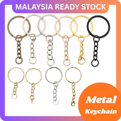 Keychain Rings Keychain Holder Keychain Head Keychain Split Ring Short Chain SILVER/GOLD/WHITE SILVER/ROSEGOLD