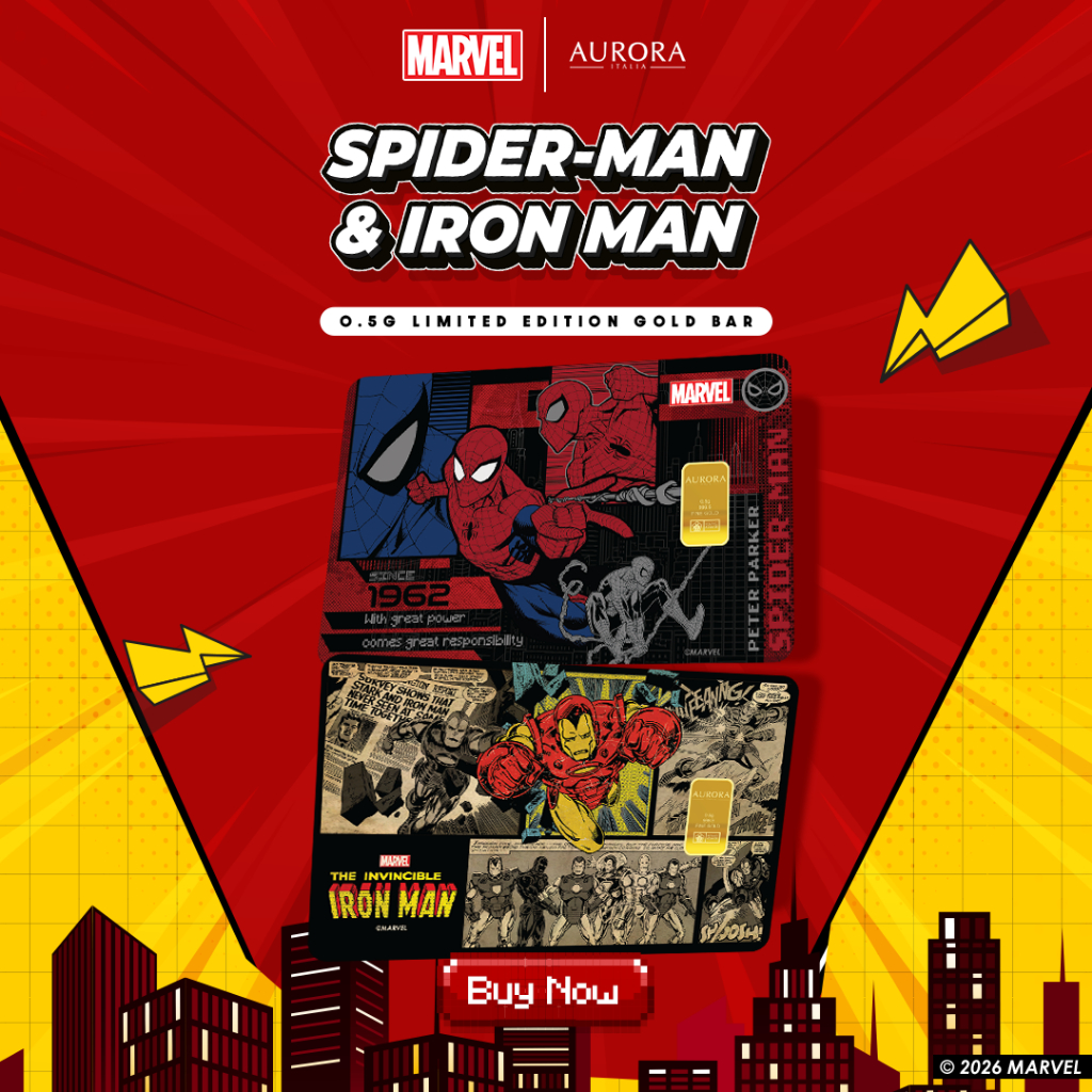 [NEW LAUNCH] MARVEL x AURORA ITALIA (0.5g) 999.9 Marvel Spiderman & Ironman&hellip;