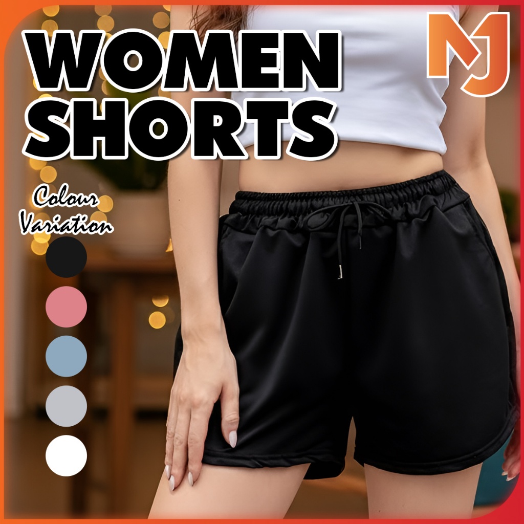 McJoden - NORA Casual Solid Drawstring Women Shorts