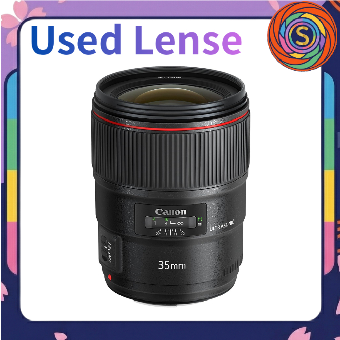 【Secondhand】Canon EF 35mm F1.4L II USM Prime Wide-Angle Lens EF Mount Full Frame used pre-loved