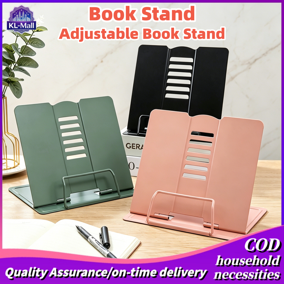Adjustable Portable metal Reading Stand Book Holder Support Document Shelf Bookstand Tablet Stand Cookbook Music score