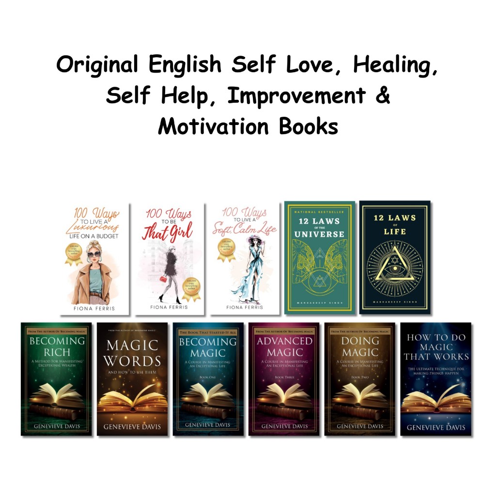 Original English Self Love, Healing, Self Help, Improvement & Motivation Books
