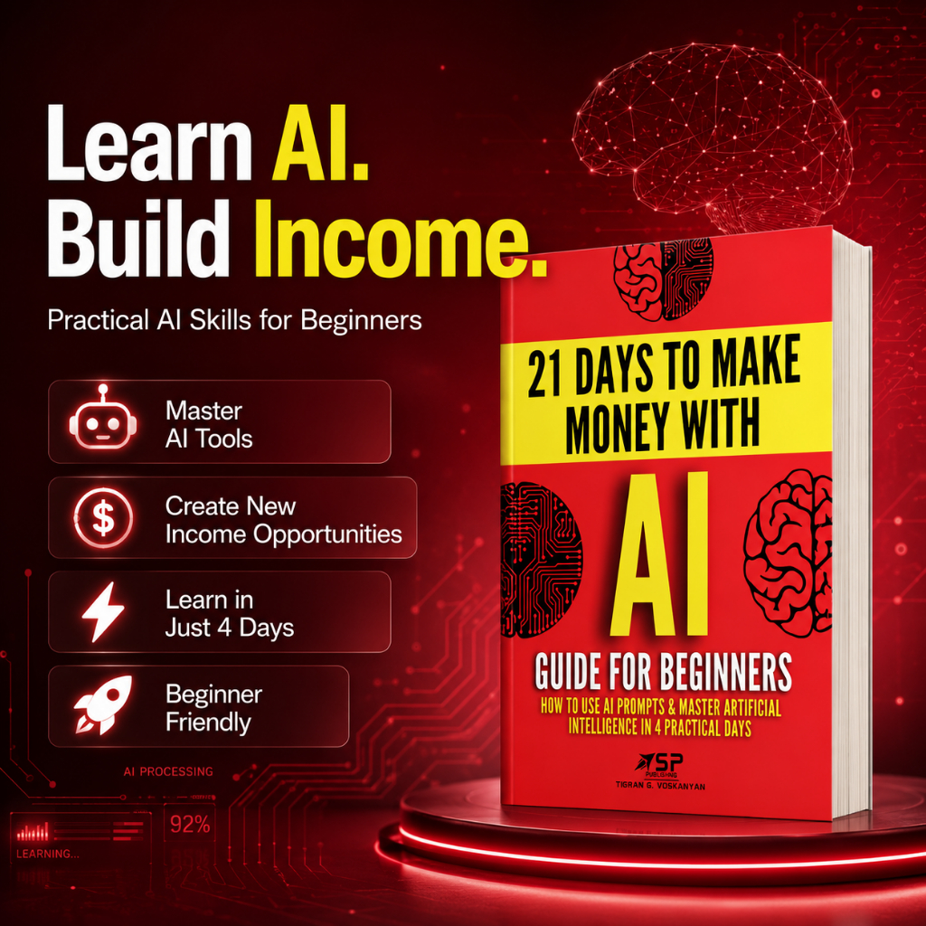 AI Guide for Beginners: How to Use AI Prompts & Master Artificial Intelligence in 4 Practical Days (21 Days To Make Mone