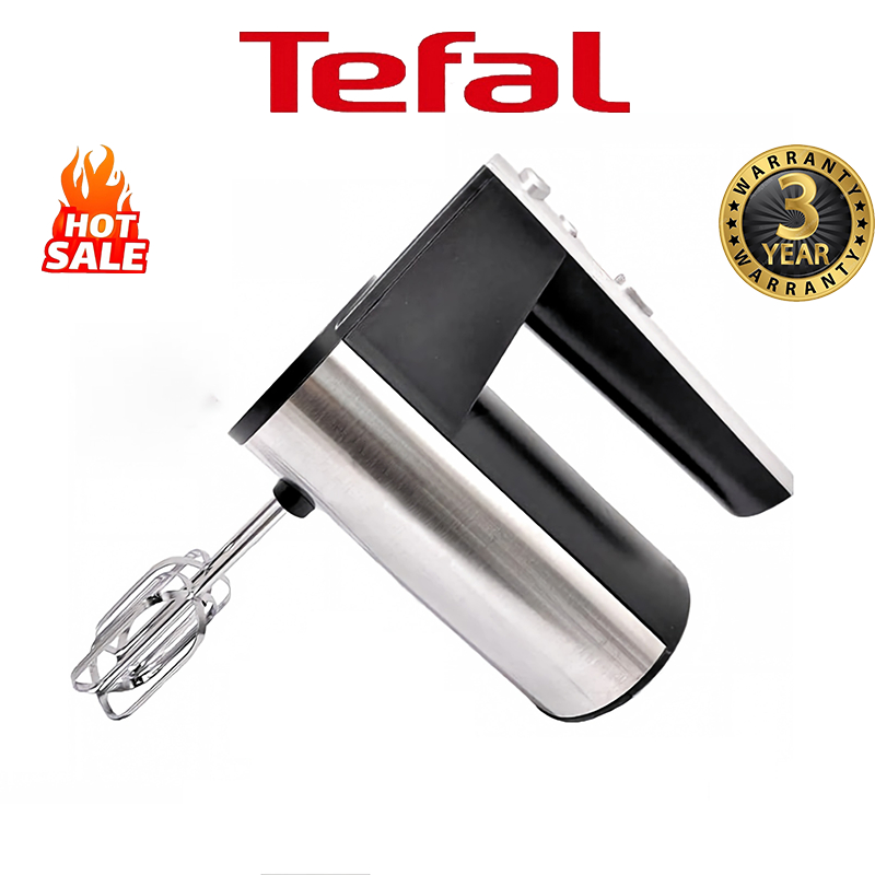 Tefal 5 Speed Electric Hand Mixer Egg Beater Blender Grinder Processor Dough Whisk Mesin Pengadun Bancuh Telur