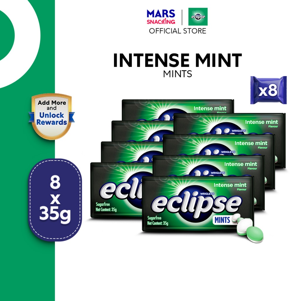 [Bundle of 8 Outer Deals] Eclipse Assorted Flavour Tins Candy / Sugar Free/ Snacks