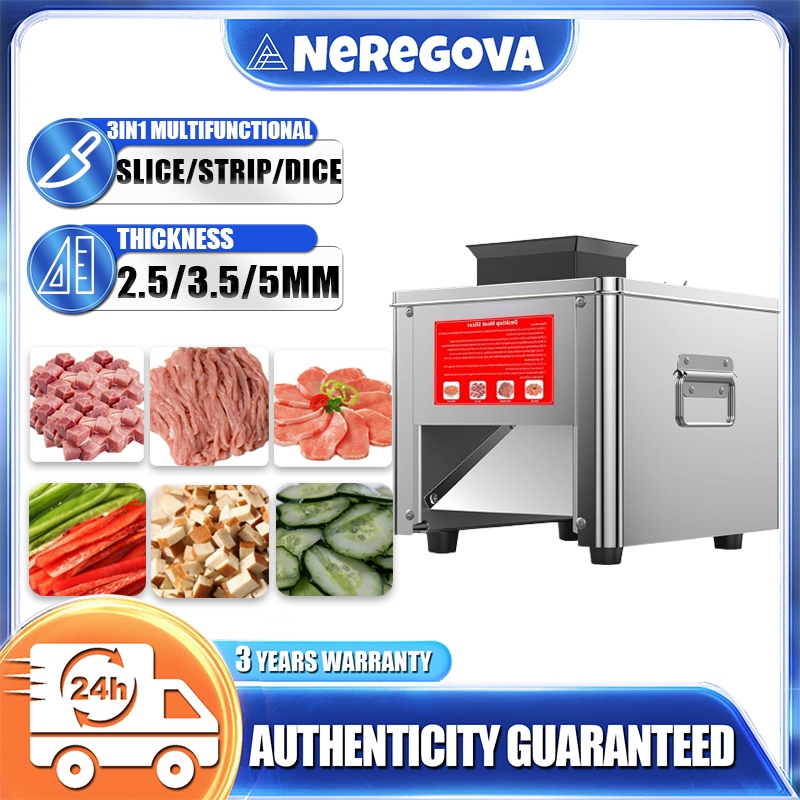❗3 Years Warranty❗meat slicer/mesin potong daging/2.5/3.5/5MM Multifunctional vegetable cutter/slicer cutter 切片机 切肉机