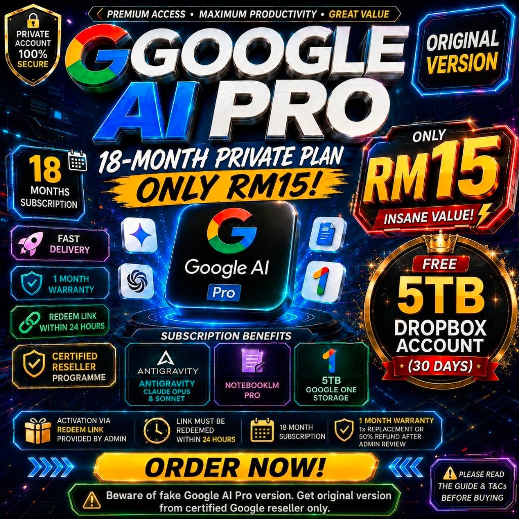 Google AI Pro / Gemini / Flow 18 months| Not shared | Own Gmail upgrade | 30 days warranty 🔥🔥