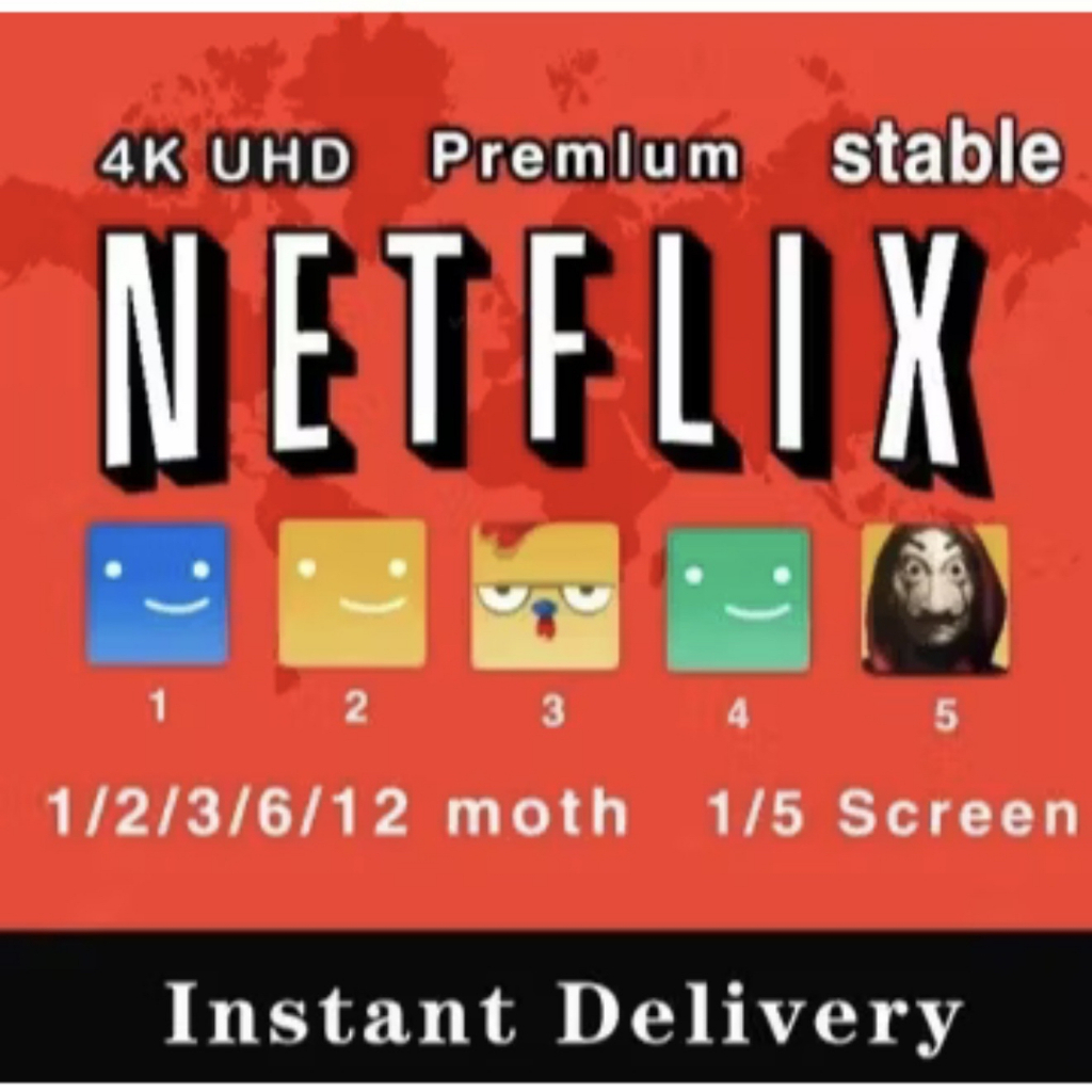 Account Netflix Premium 4K Plan HP/Smart TV/PC Login