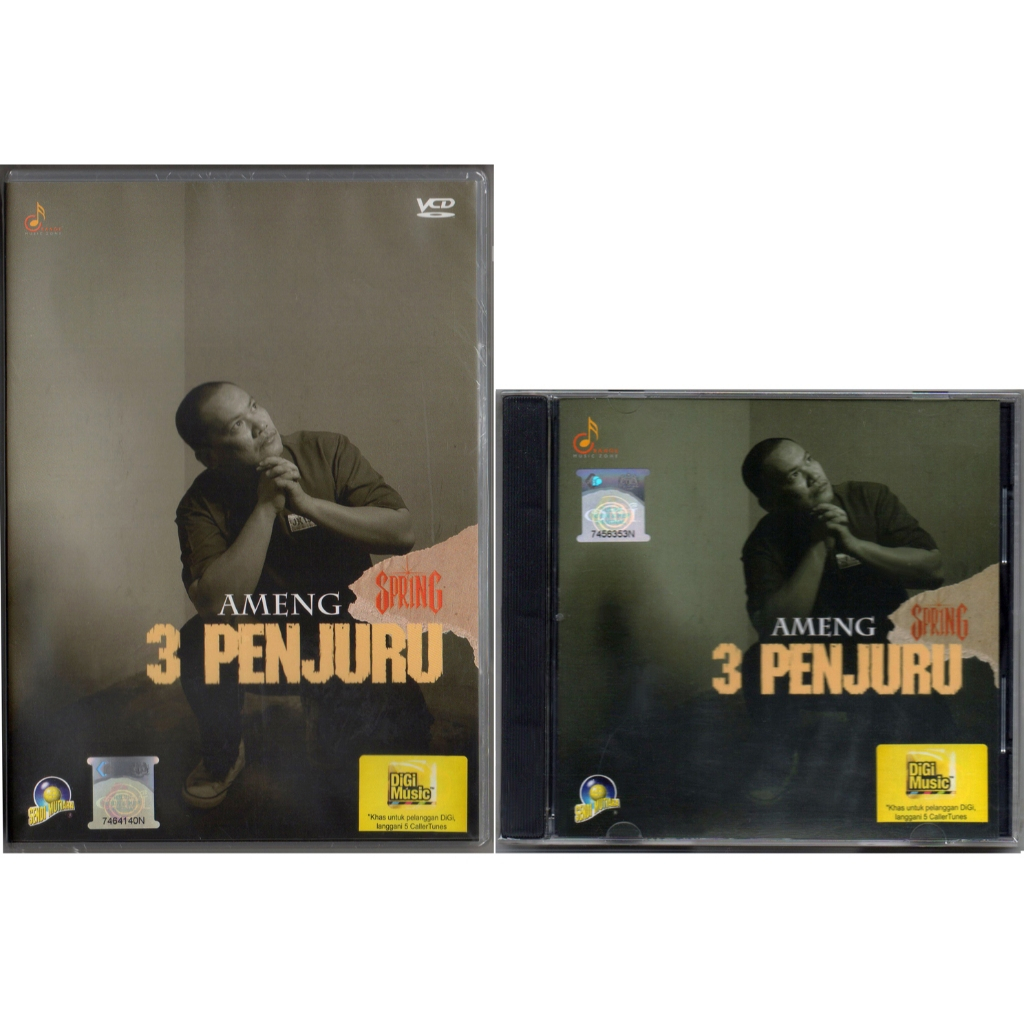 AMENG (SPRING) - 3 Penjuru 2013 ORANGE MUSIC ZONE AUDIO CD + MTV VCD KARAOKE SET + SPECIAL EDITION 20pages BOOKLET