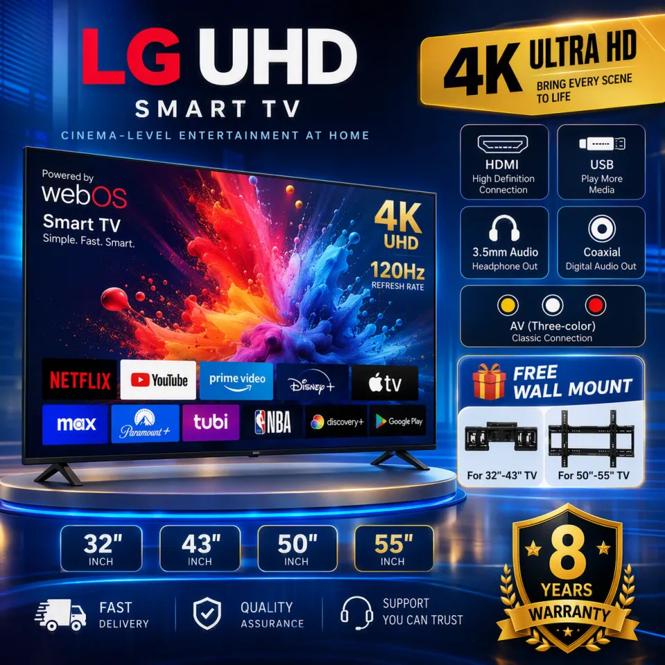 LG UHD 4K Borderless Smart Google TV 32-58 Inch  8 Years Warranty DVB-T2 Netflix YouTube  MYTV MyFreeview  Local Stock