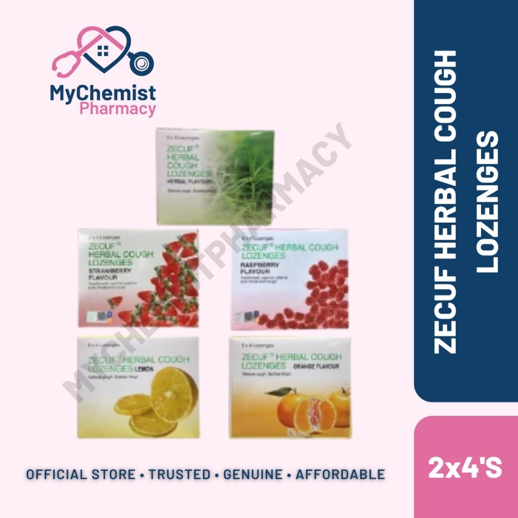 Zecuf Herbal Cough Remedy Lozenges (Sesuai untuk Batuk dan Sakit Tekak) 2X4'S