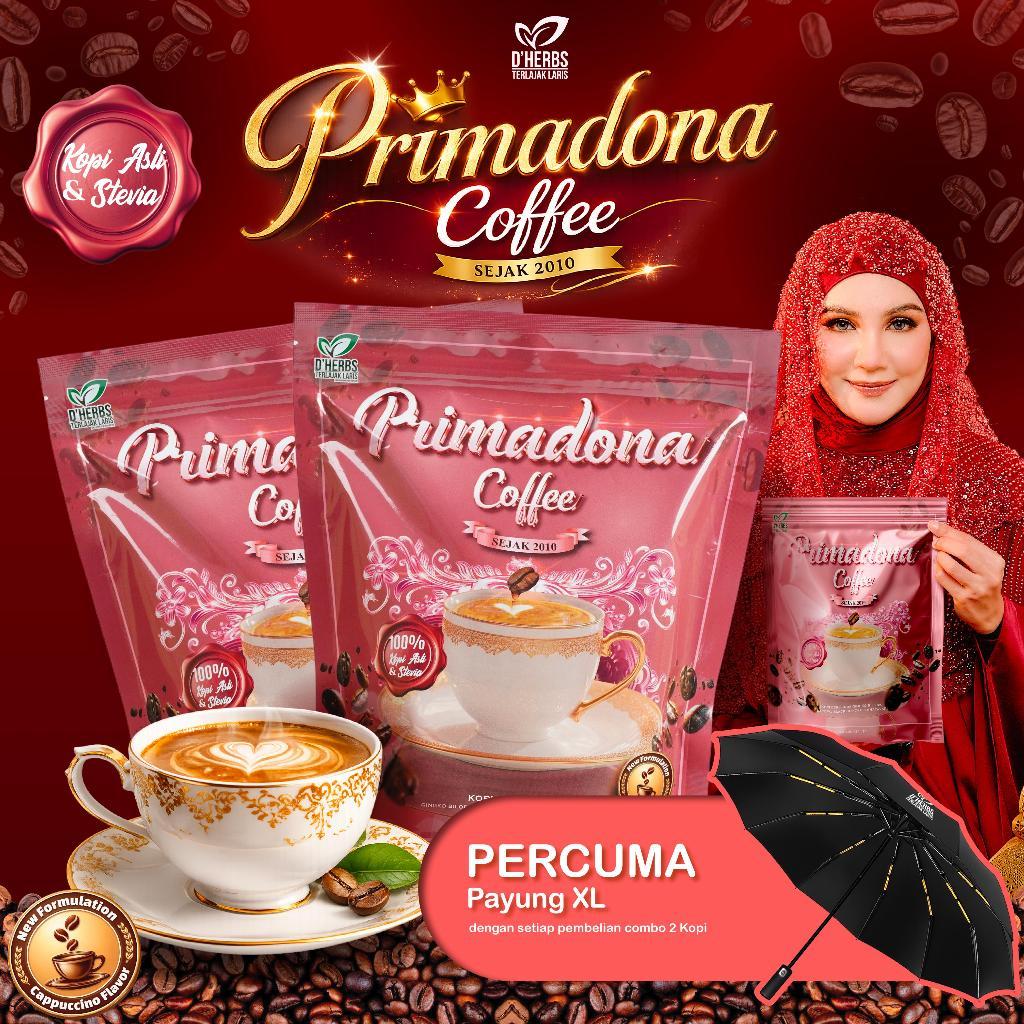 DHERBS KOPI PRIMADONA GOLD (BELI COMBO 2 FREE 1 PAYUNG)