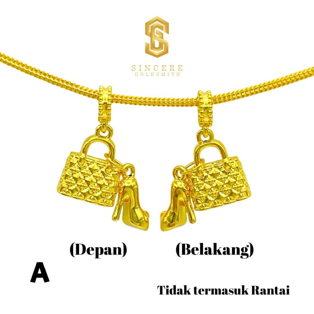 Sincere Store Emas 916 3L Loket Beg & High Heel | Emas 916
