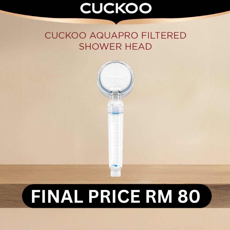CUCKOO Aquapro Filtered Shower Head With Head & Body Filter - CB Version