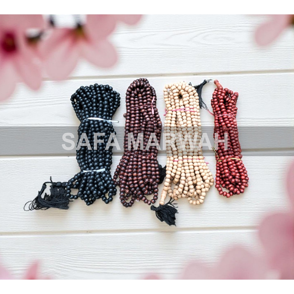 HOT ITEM TASBIH 1000BIJI KAYU KUKUN TASBIH KAYU KOKON 7MM 500 DAN 1000 BIJI ORIGINAL FROM INDONESIA ORIGINAL KAYU ΚΟΚΟΝ.