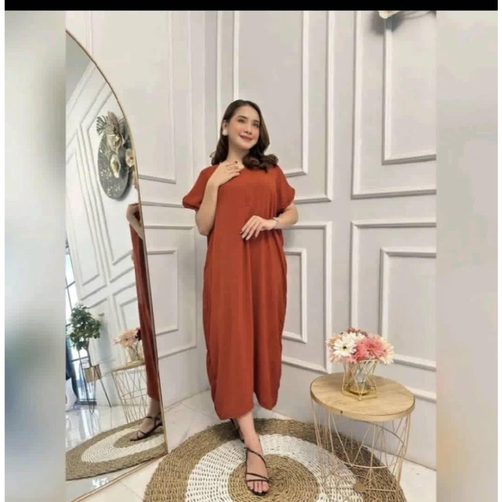 KAFTAN V-SHAPE MADAMMU IRONLESS VIRAL CEY CREPE