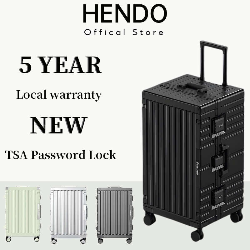 New 100% Aluminum Frame Suitcase Luggage with TSA Lock Hard Suitcase 20/24/26/28/30 inch 行李箱