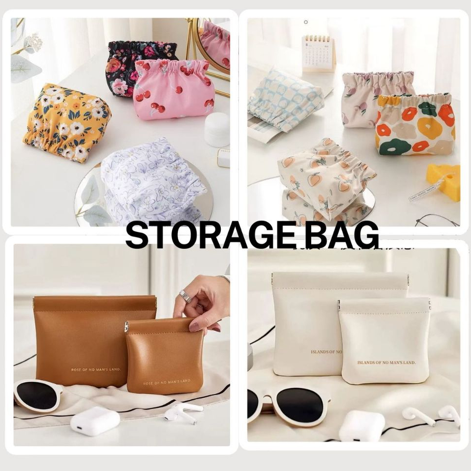 Portable Lipstick Cosmetic Organizer Bag Strorage Coin Purse