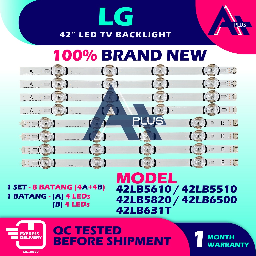 42LB5610 / 42LB5510 / 42LB5820 / 42LB6500 / 42LB631T LG 42" LED TV Backlight 42 INCH Lampu TV lg