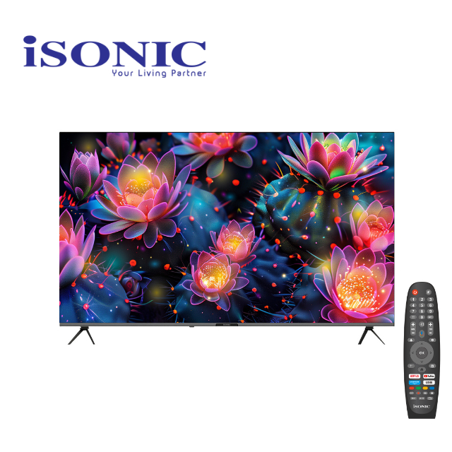 Isonic 55"/65"/70" 4K UHD QLED Smart Google TV IS55QGLE / IS65QGLE / IS70QGLE