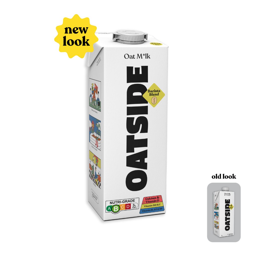 OATSIDE Barista Blend Original Oat Milk 1L - Dairy Free, Creamy, Zero Added Sugar