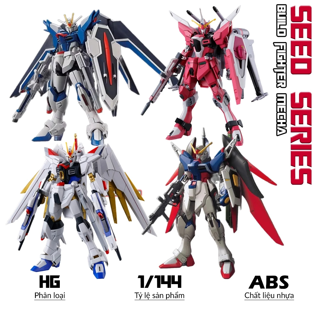 【COD】Gundam Toys Assembled Model HG 1/144 Gunpla MS Gundam Figure GUNDAMs Astray Gundam Bandai Gundam Destiny Boys Gift