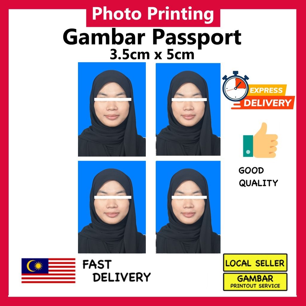 Passport Photo/Gambar Passport/Lesen/GDL/Gambar Nikah/Visa /Printing (waterproof) Photo Paper