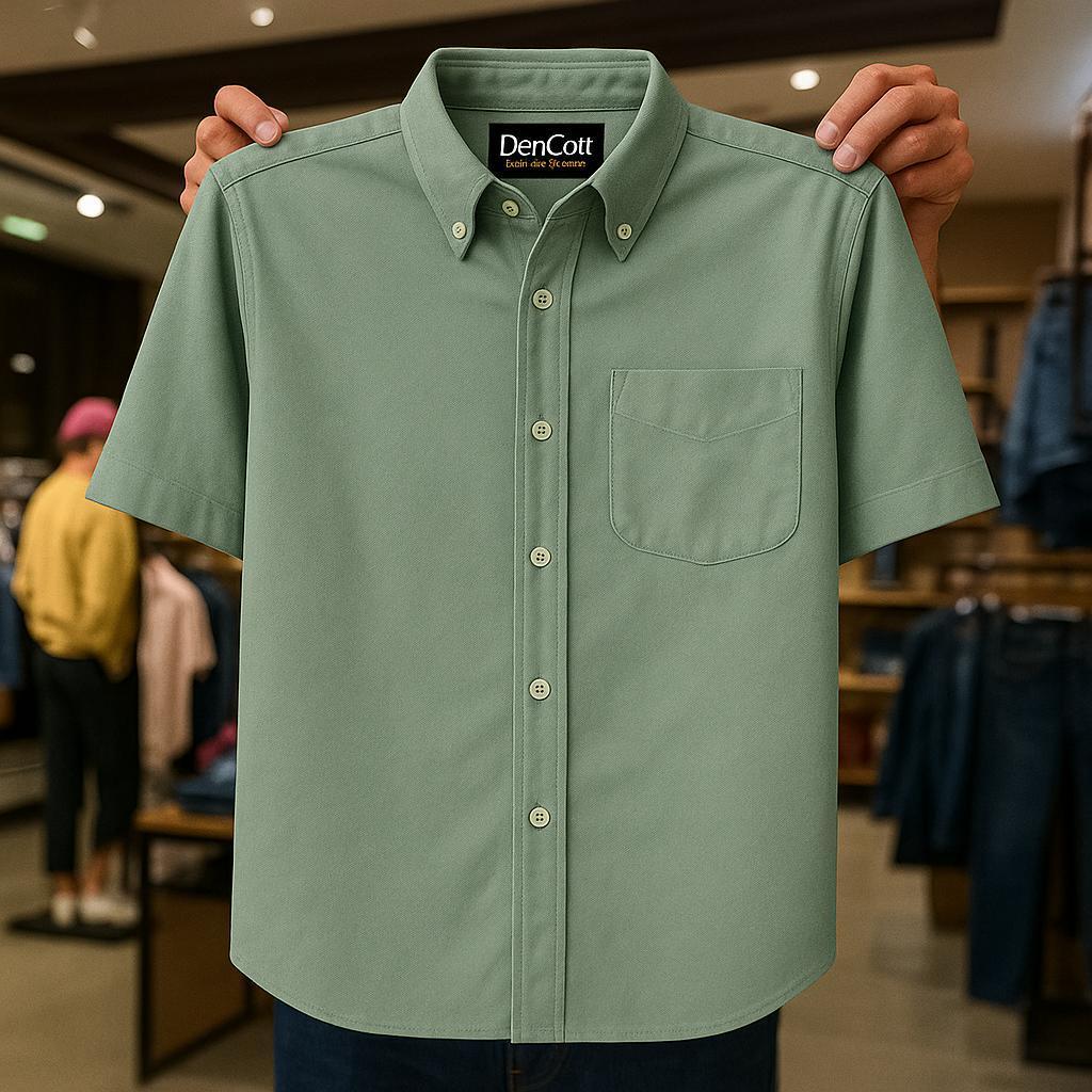 Plain Kemeja Formal Men's Lengen Pendek (No Logo) 100% Cotton Formal Shirt Men | Smart Men Shirt Malaysia