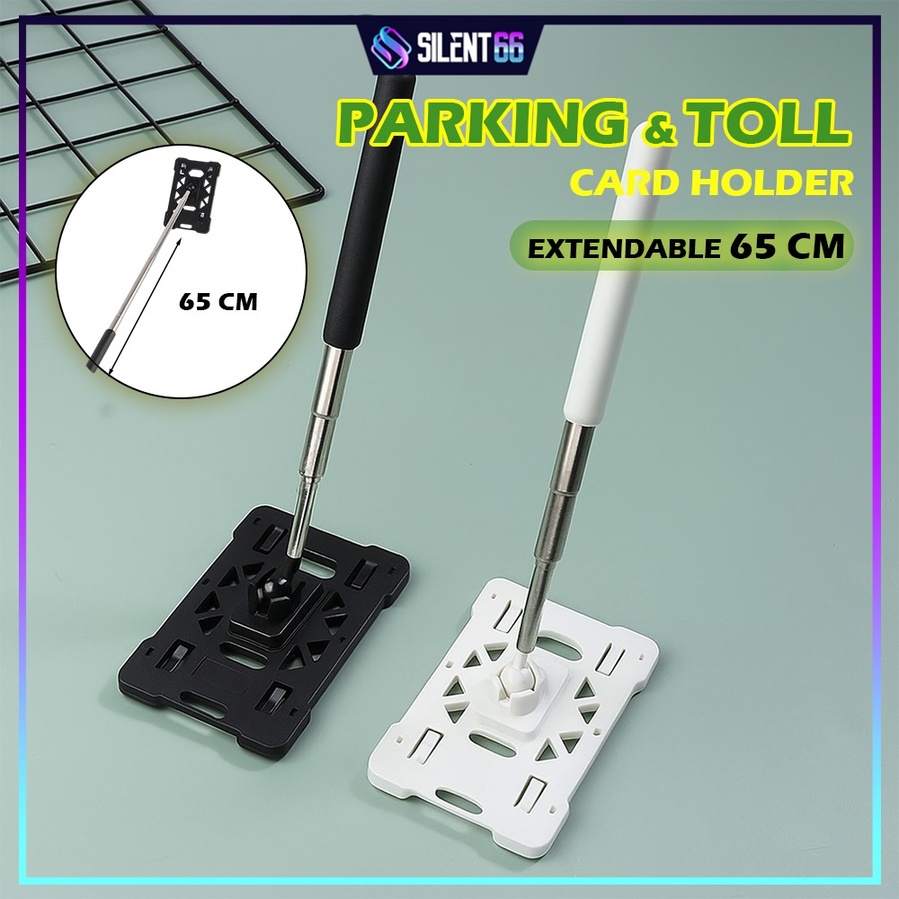 READY STOCK TNG Pemegang Kad Dengan Tongkat Pemanjang & Pemegang Kad Sentuh Pas Kereta Untuk Melalui Tol - HOWARD