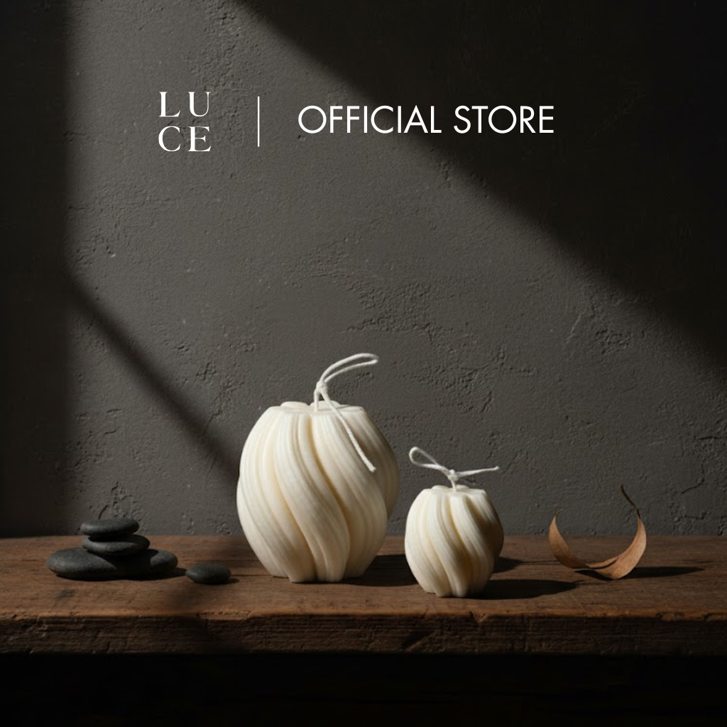 LUCE Vortica Scented Sculptural Candle | The Sculpted Candle