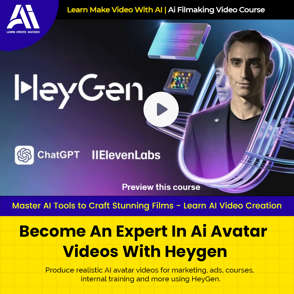 Video Course - Become An Expert In Ai Avatar Videos With Heygen |  Ai Make Video | Make Video With AI