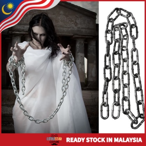 Halloween Plastic Chains – Prisoner & Ghost terror Prop Chains for Haunted House, Party & Stage