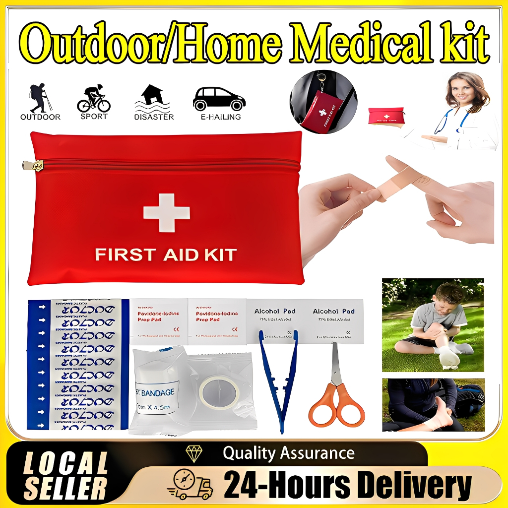 13 Kinds Medical Emergency Kit Water Resistant Travel Emergency Kit Outdoor Survival Kit Family Medicine Kit 家庭药品包