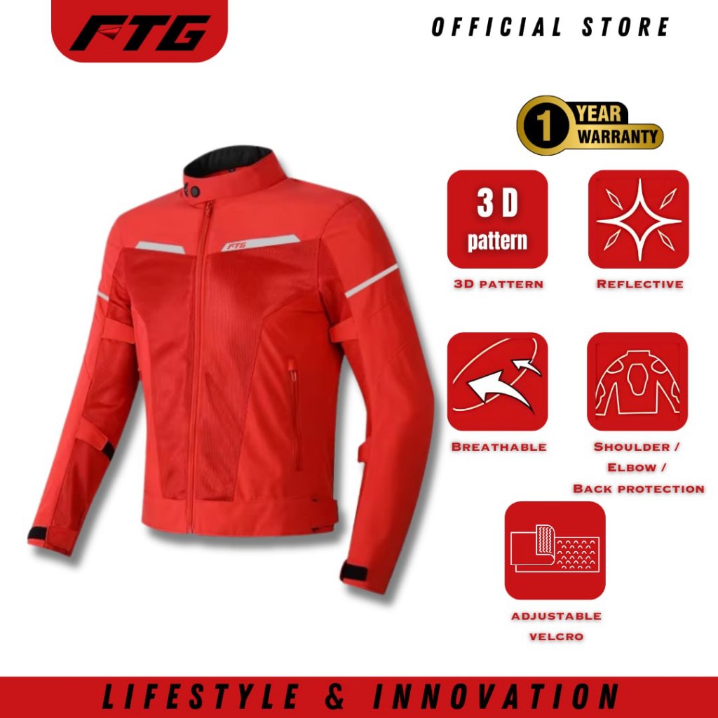 FTG AEROMAX RIDING JACKET WITH PADDING