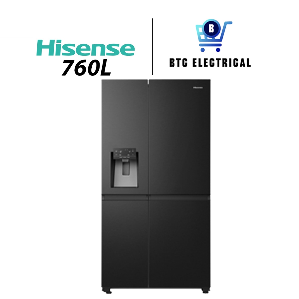 Hisense 760L Side by Side Inverter Fridge RS822N4ABVI2 Refrigerator