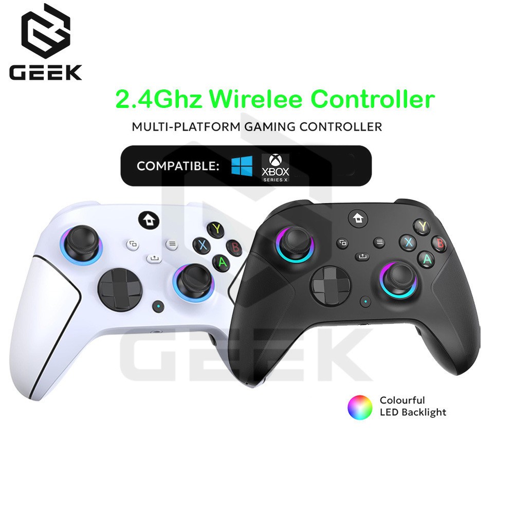 Xbox 2.4GHz Wireless Controller for Xbox One Series X|S|PC|Steam RGB Programmable Back Button/Turbo