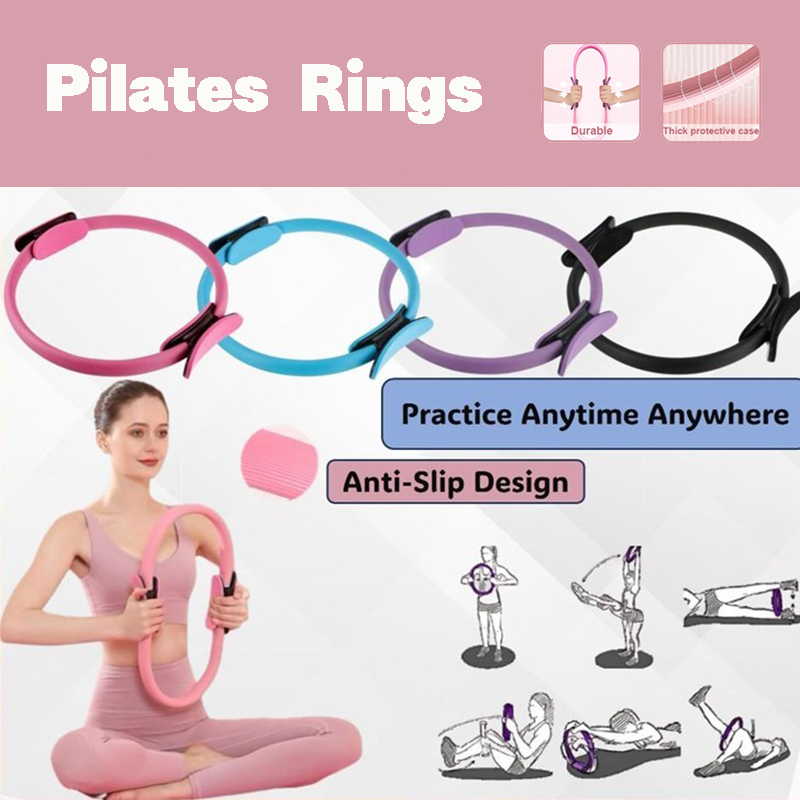 Yoga Fitness Ring Circle Pilates Resistance Elasticity Yoga Full Body Toning Muscles Gym Workout Pilates Ring Circle