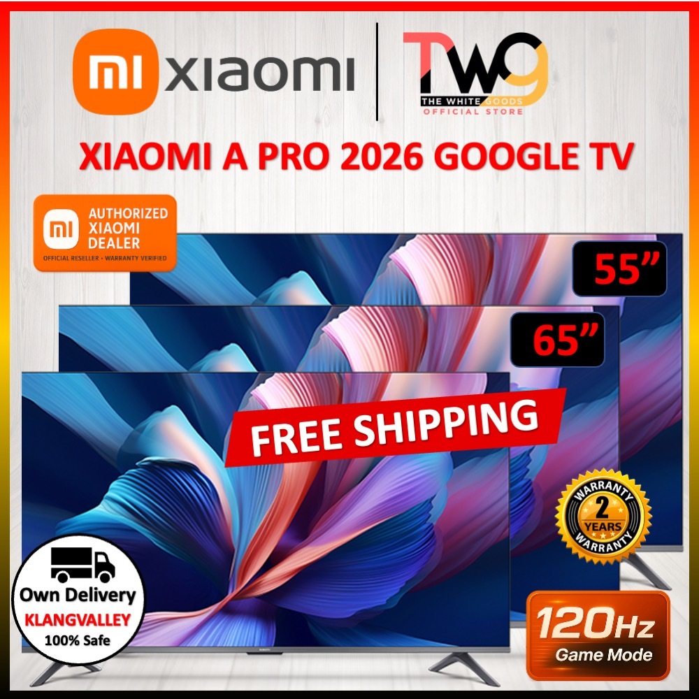 [FREE SHIPPING] Xiaomi TV (32 / 43 / 55 / 65 Inch) A PRO 2026 4K QLED UHD LED GOOGLE TV (A / A PRO / A PRO 2026)