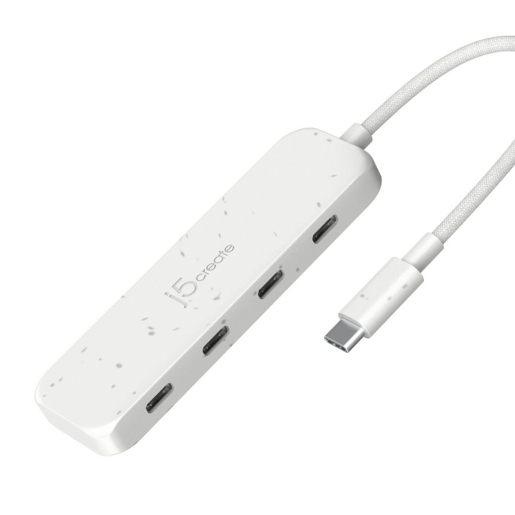 J5CREATE JCH345E USB-C 4-PORT USB 3.2 HUB WITH HIGH-SPEED DATA TRANSFER & PLUG-AND-PLAY DESIGN