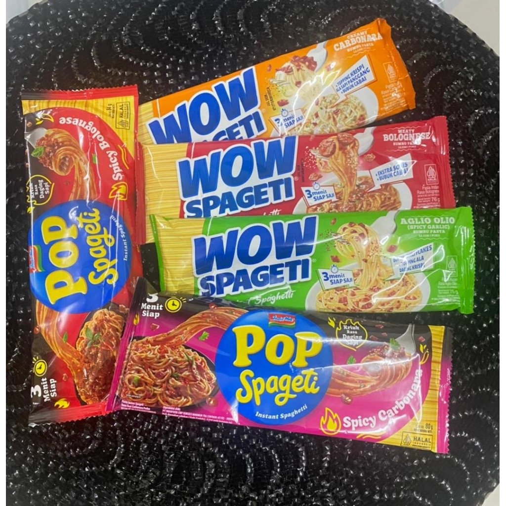 Wow&Pop spageti instant halal viral