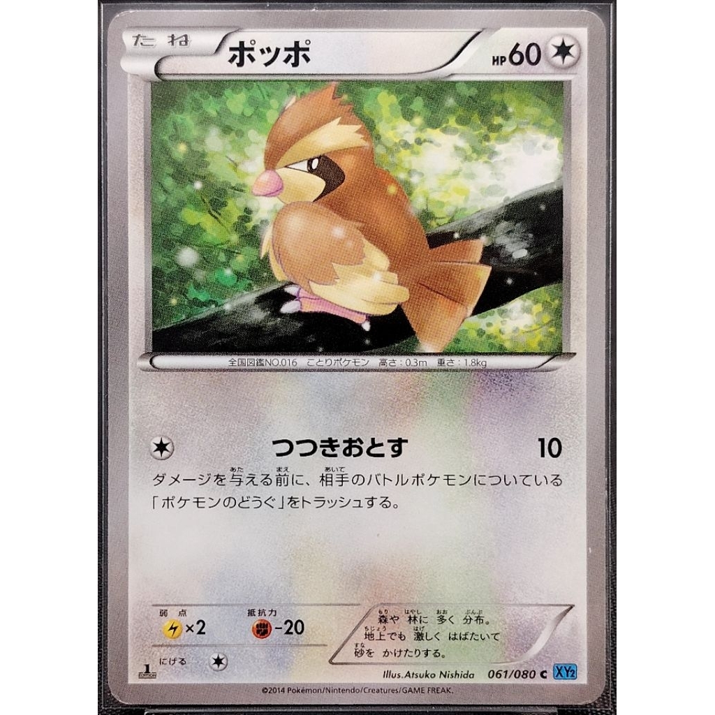 (JP) Pidgey XY2 061/080 (2014) Non-Holo Pokemon Card
