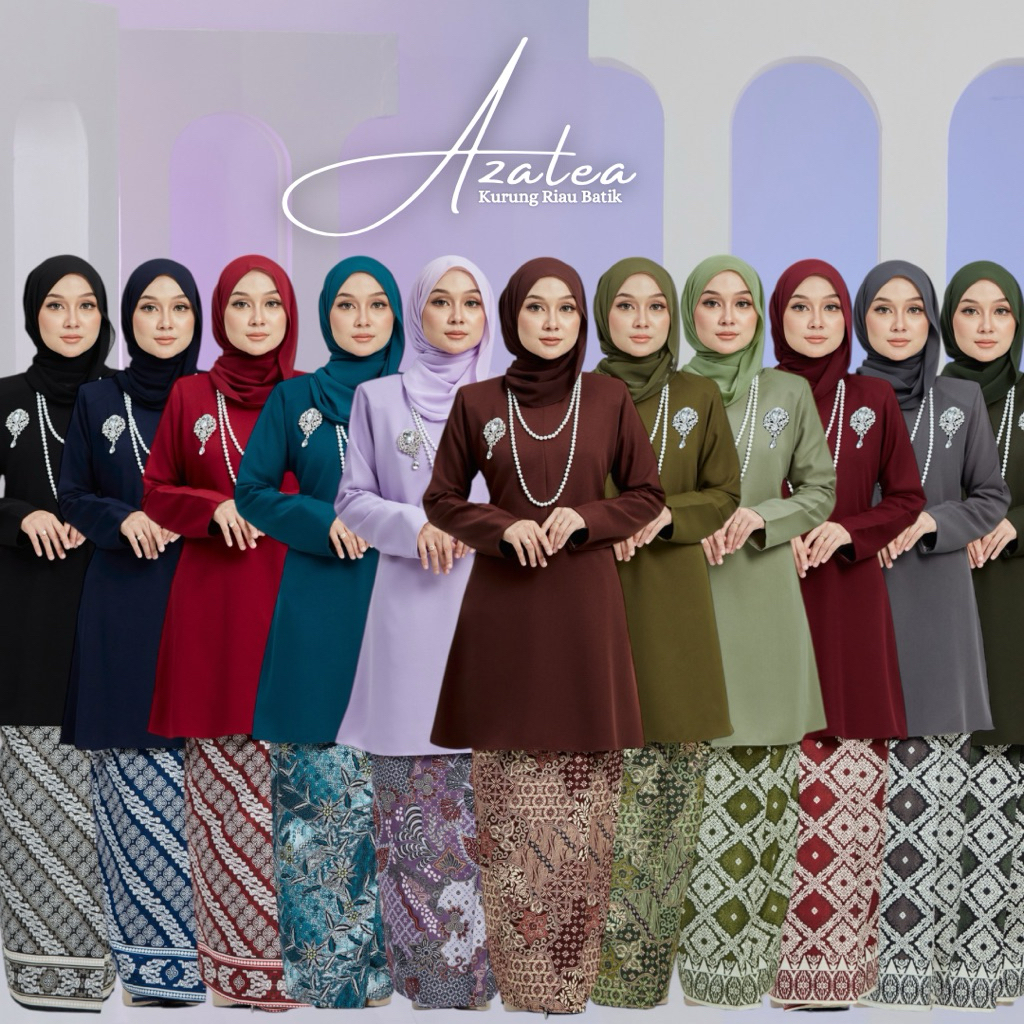 [READYSTOCK] KURUNG RIAU BATIK AZALEA